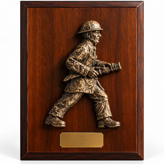 FIREFIGHTER WALL PLAQUE