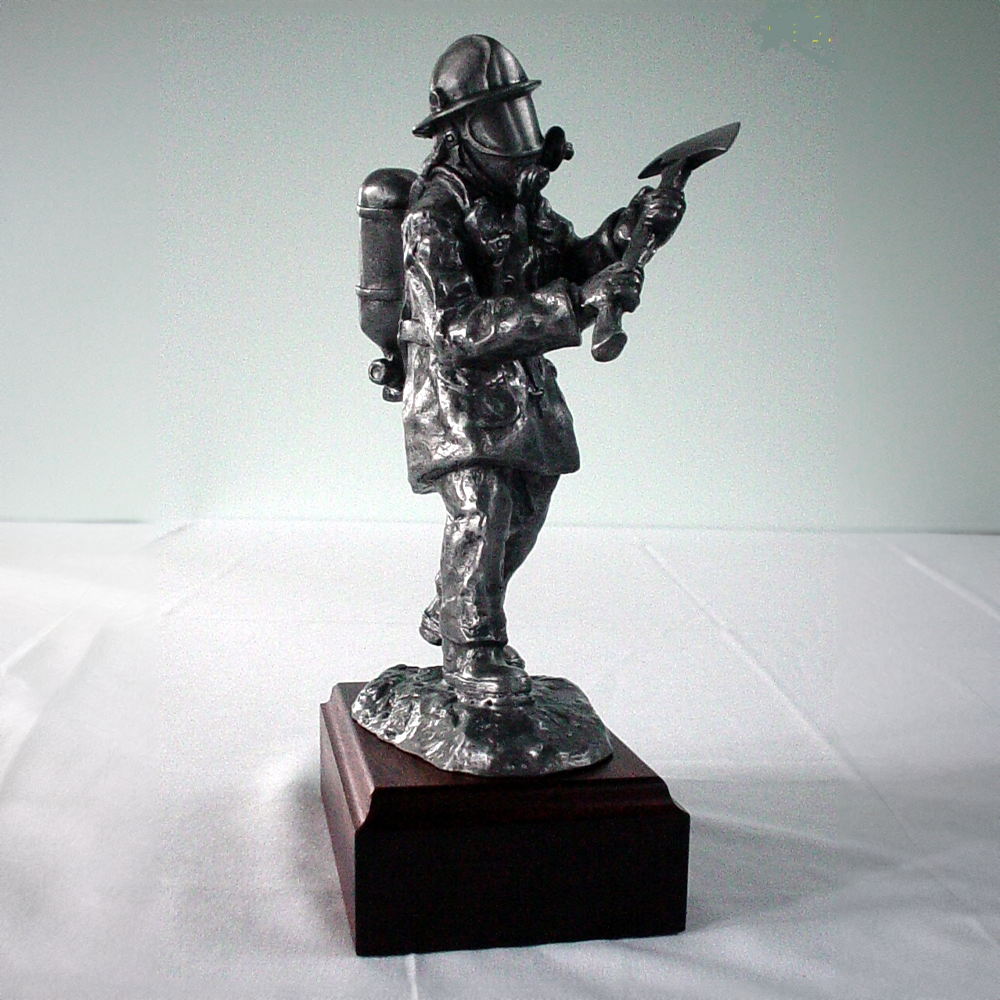 FIREFIGHTER IN BA WITH AXE